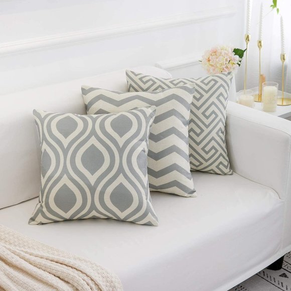 NEW 6 Pack Modern Geometric Throw Pillow Covers - Picture 2 of 4